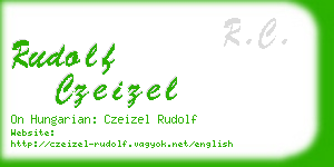 rudolf czeizel business card